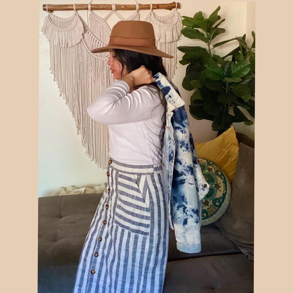 Anthropologie Striped Skirt